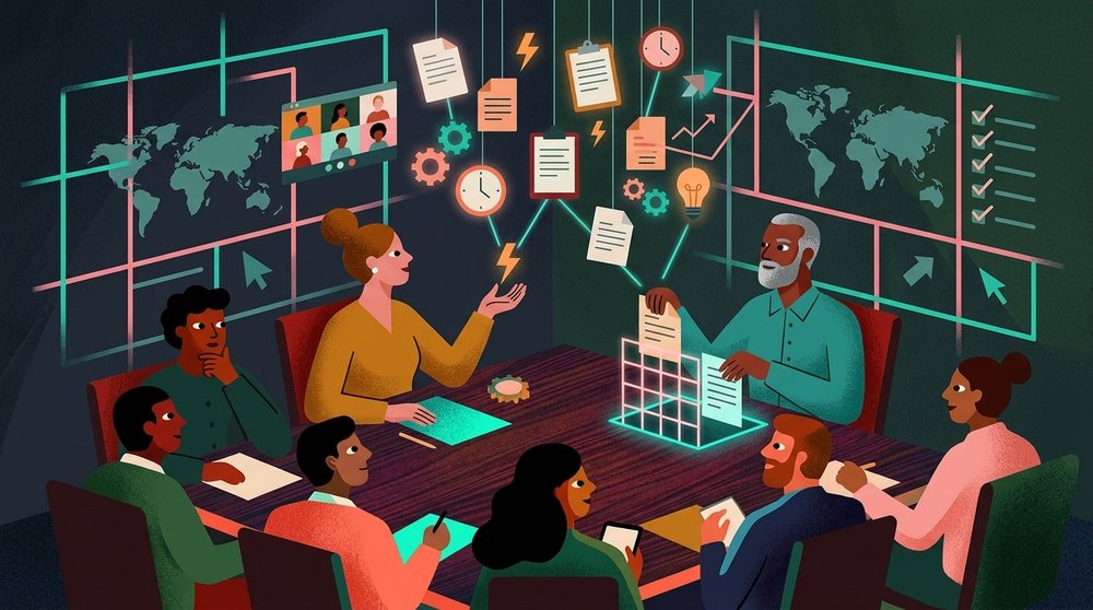 The standard format for meeting minutes